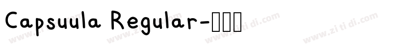 Capsuula Regular字体转换